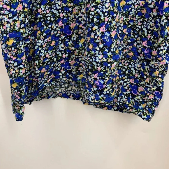 Nordstrom BP Womens Paperbag Waist Trousers In Black Blue Maisey Ditsy SZ 3X NWT - Picture 6 of 14